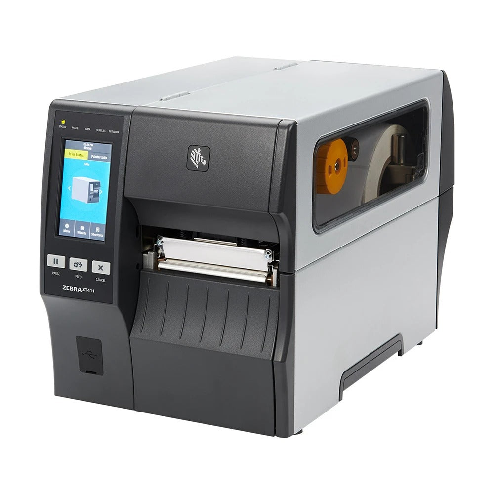 Zebra ZT41146-T010000Z TT Printer ZT411; 4", 600 dpi, US Cord, Serial, USB, 10/100 Ethernet, Bluetooth 4.1/MFi, USB Host, EZPL