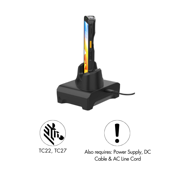 Zebra CRD-TC2L-SE1ET-01 TC22/TC27 Single Slot Charge & USB Communication ShareCradle