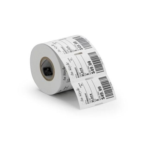 Zebra 10017577 Label, Polypropylene, 2x1.25in (50.8x31.8mm); DT, PolyPro 4000D, High Performance Coated, All-Temp Adhesive