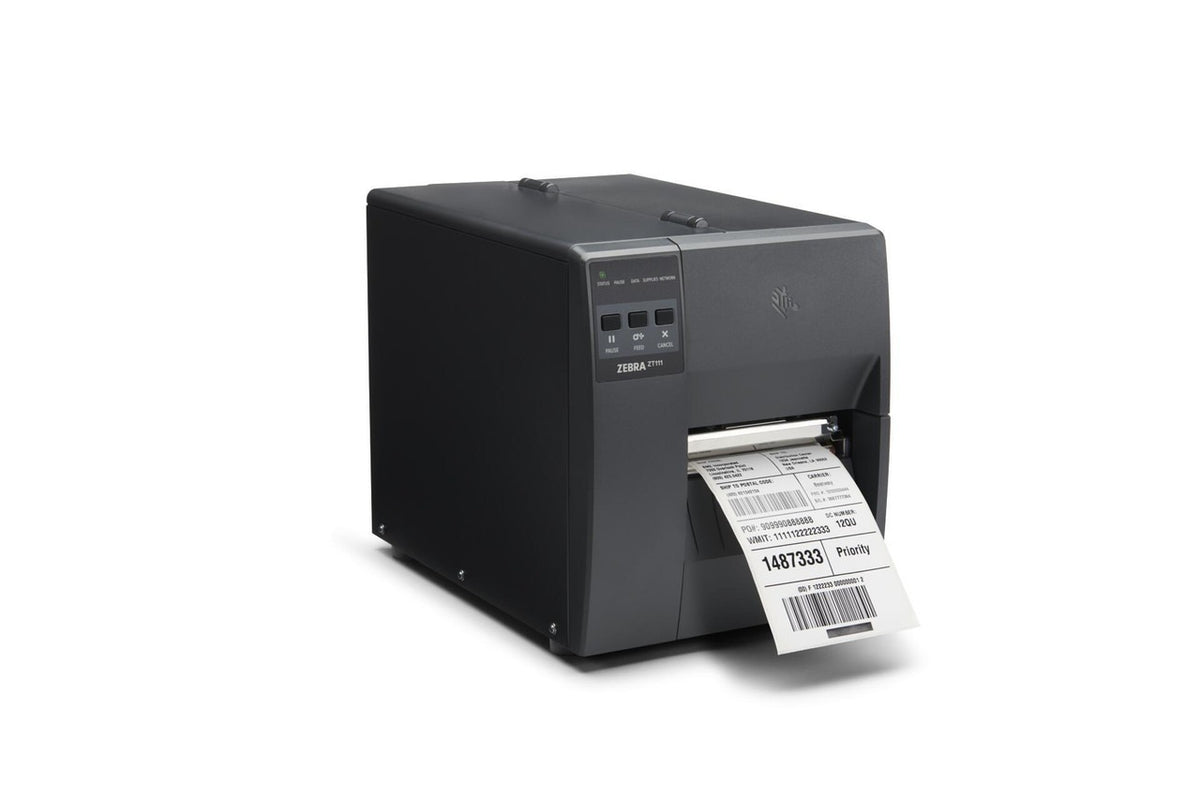 Zebra ZT11142-D01000FZ DT Printer ZT111; 4", 203 dpi, Direct Thermal, Tear, US Cord, USB, Serial, Ethernet, BTLE, USB Host, EZPL