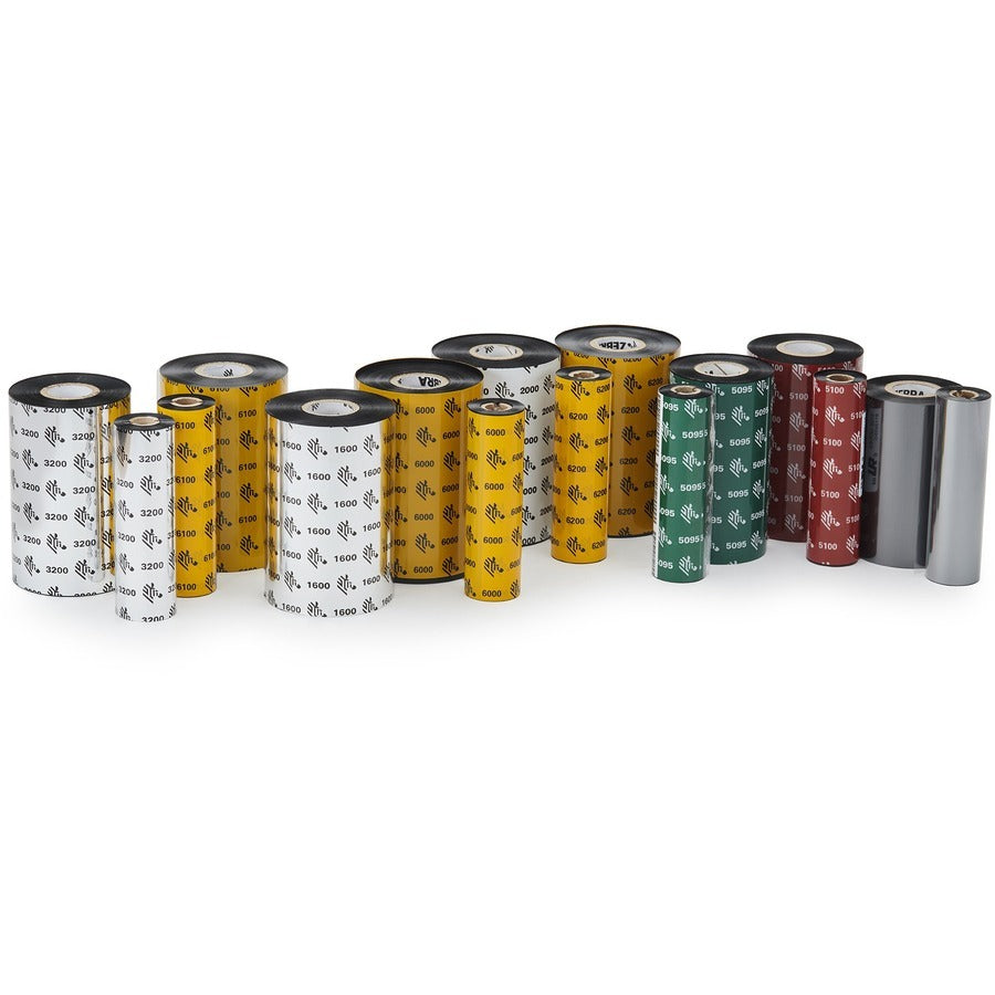 Zebra 05095GS08407 Resin Ribbon, 84mmx74m (3.31inx242ft), 5095; High Performance, 12mm (0.5in) core, 12/box