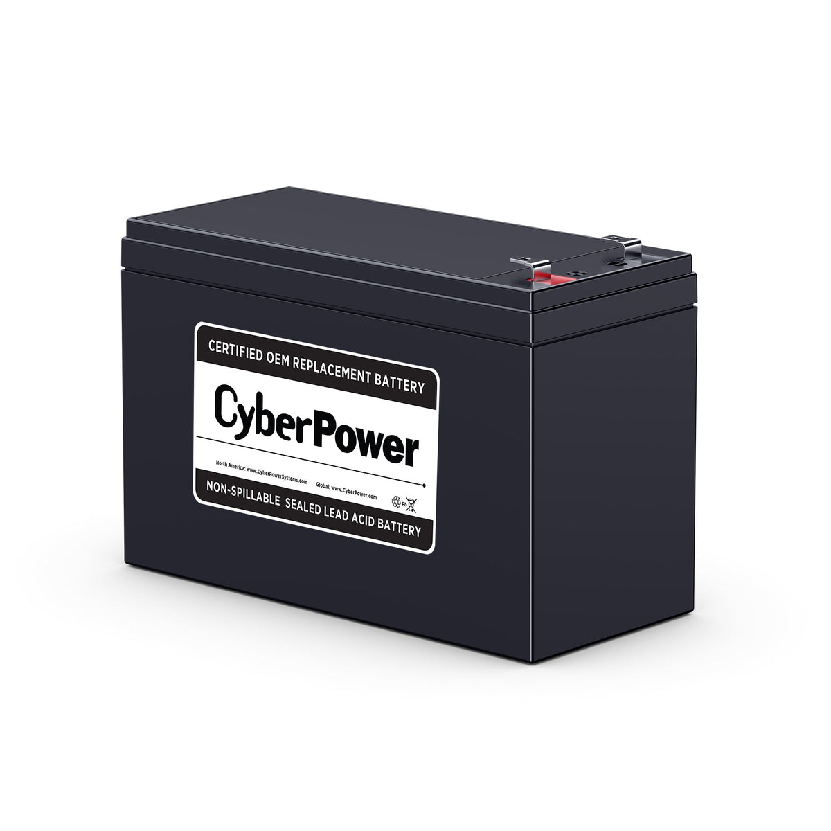 CyberPower RB1290 Replacement Battery Cartridge for CP1000AVRLCD, 1 battery, 12V/9AH, Sealed lead-acid, 18 month warranty