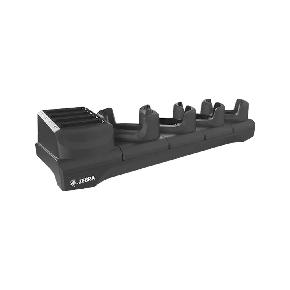 Zebra CRD-NGTC7-5SC4B Tc73/Tc78 4 Slot And 4 Spare Battery Charging Cradle. With Shim And Power Supply. Country Specific Ac Line