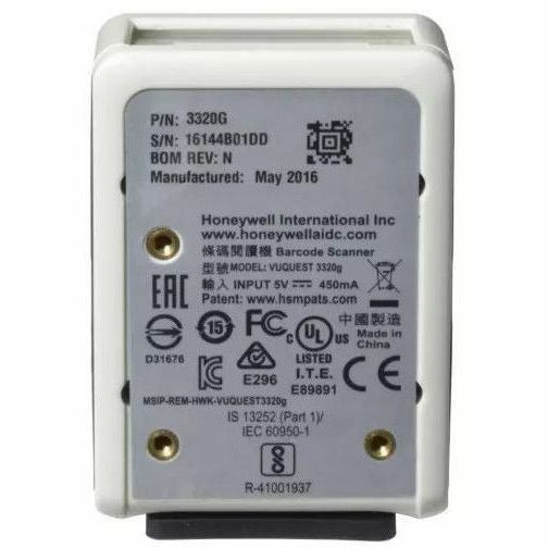Honeywell Scanning & Mobility 3320GHD-4-N Vuquest 3320g 2D Scanner Only: PDF417, High Density Focus, ivory scanner (3320g-4) RS232,USB,Key Board Wedge