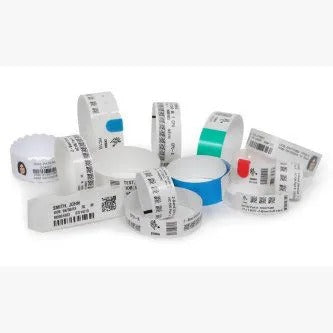 Zebra 10012718-5 Wristband, Polypropylene, 1x10in (25.4x254mm); Direct thermal, Z-Band Splash, Adhesive closure, 1in (25.4mm)