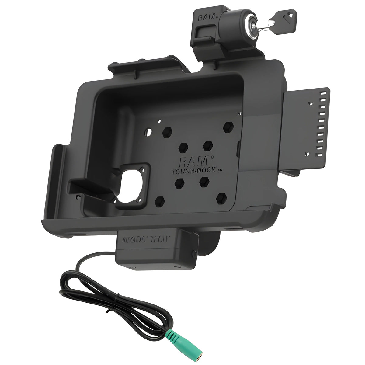 Zebra 3PTY-RAM-HOL-ZE21PKLU Unpkd Ram Power Only Keyed Locking Cradle For Zebra Et40/45 10" With Zebra Exoskeleton