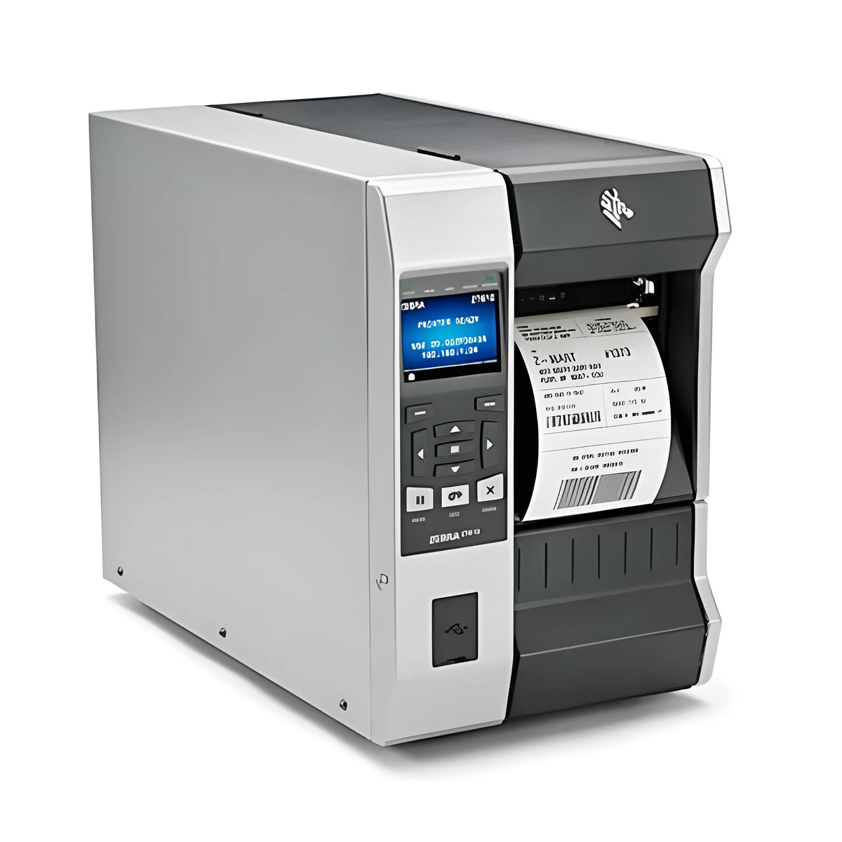 Zebra ZT61043-T0101A0Z ZT610, 4'', 300 dpi, US Cord, Serial, USB, Gigabit Ethernet, Bluetooth 4.0, USB Host, Tear, RFID UHF Encoder: