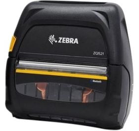 Zebra ZQ52-BUE0000-GA DT Printer ZQ521, media width 4.45"/113mm; English/Latin fonts, Bluetooth 4.X, stnd battery, TAA, US/Canada