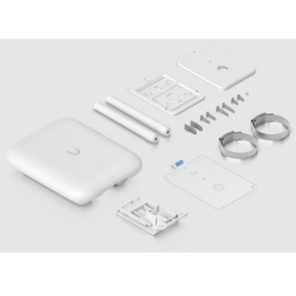 Ubiquiti U7-OUTDOOR All-weather WiFi 7 AP with 4 spatial streams, an integrated directional super antenna, and versatile mounting
