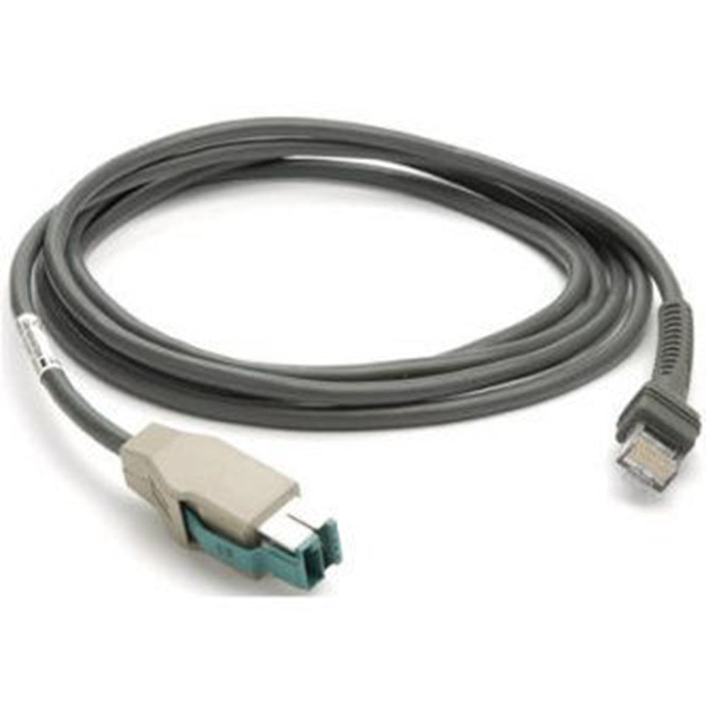 Zebra CBA-U03-S07ZAR Cable, USB: Power Plus Connector, 7ft. 2m Straight.