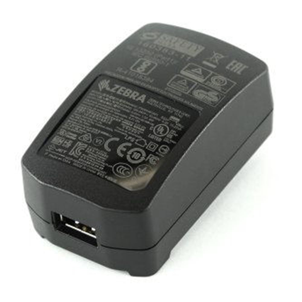 Zebra PWR-WUA5V6W0WW Power, Level VI AC/DC Power Supply Wall Adapter,with AU, US, EU, and UK Adapter Clips. AC Input: 100-240V