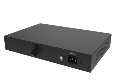 Hanwha SKY-SW10G-001 Switch SW10g (8 Port Gigabit PoE+ Switch with 2xSFP, 802.3af (max 15.4W), 802.3at (max 30W), max power budget