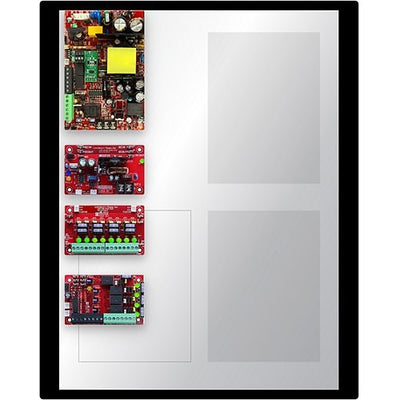 LifeSafety Power FPO75-B100C4D8E2M 4DR Mercury system/lock power, 2A/12V & 2A/24V, 75W max, 4 fused lock and 8 fused aux outputs, E2M enclosure