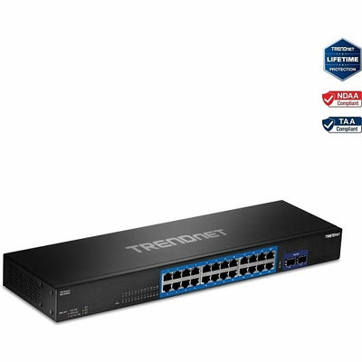 TRENDnet TEG-30262 24-port Gigabit Switch with 2x 10G SFP+Slots