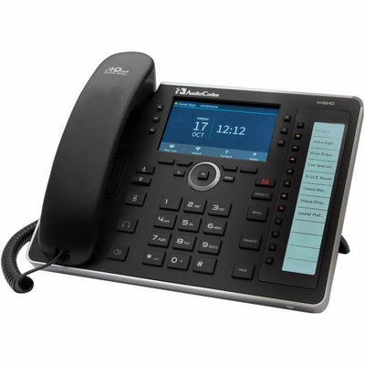AudioCodes TEAMS-C456HD-DBW Teams C456HD IP-Phone PoE GbE black with integrated BT and Dual Band Wi-Fi 6 2 Ethernet 10/100/1000 ports