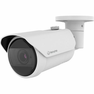 Hanwha QNO-C8083R Wisenet Q network outdoor vandal bullet camera, 5MP @ 30fps, motorized vari-focal lens 3.2~10.2mm (H: 95 ~29