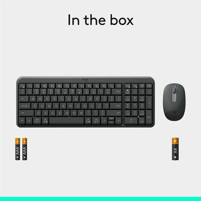 Logitech 920-013510 MK250 Bluetooth Wireless Mouse and Keyboard Combo (Graphite)