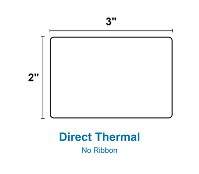 Epson 111198400 L90 Labels, 3.00" X 2.00", Black, 600 Labels Per Roll, 10 Rolls