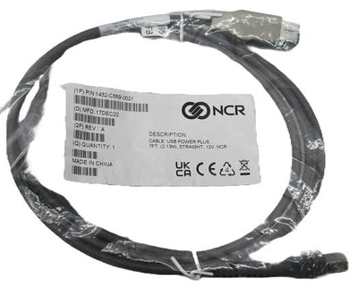 NCR 1432-C889-0021 Cable - USB+PWR 12V to Modular RJ50 (2.13m)