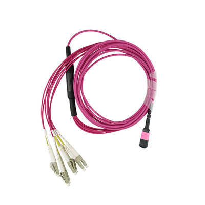 Extreme Networks 10332 MPO-4xLC patch cable, OM4, 5m