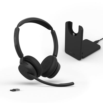 Jabra 34599-999-989 Evolve3 45 Stereo, LINK 390a, MS, Stand