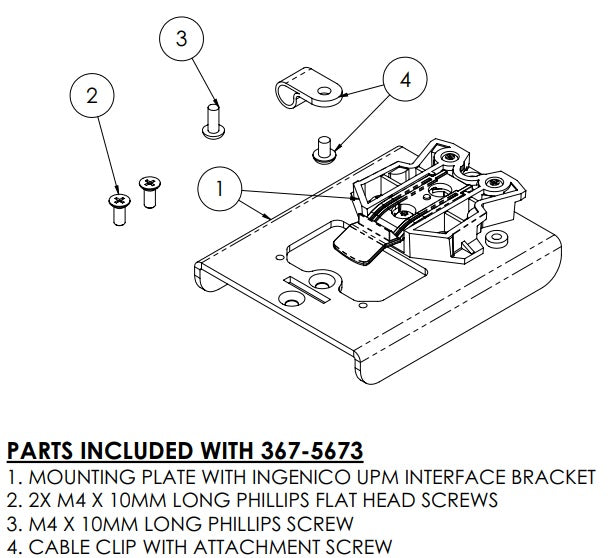 ENS Engineered Network Systems 367-5673 ADAPTER PLATE, Lane Series