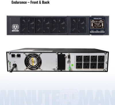 Minuteman Power END1000RT2U-L UPS Online 1kVA/900W 2U Rack/Tower with Lithium Battery