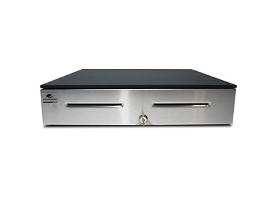 APG Cash Drawer JD320-BL1816 S4000, Steel Front, Dual Mediam-15Vta Ti