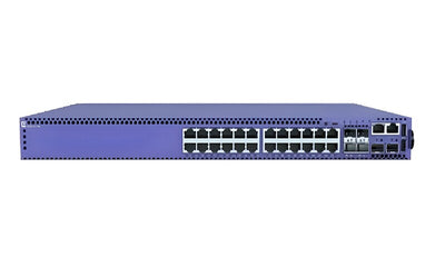 Extreme Networks 5420F-24P-4XE 10/100/1000BASET FDX/HDX PoE+ 2 stacking/SFP-DD 4 10G unpopulated SFP+ MACSec capable internal fixed PSU fans