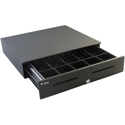 APG Cash Drawer AB320-BL1611 Series 1150, Black, 16X11, 24Vi/F, Vta T