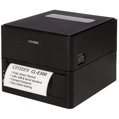 Citizen CL-E300XUBNBCA CL-E300, DT, 203 DPI, USB, LAN & Serial, Label Cutter, BK