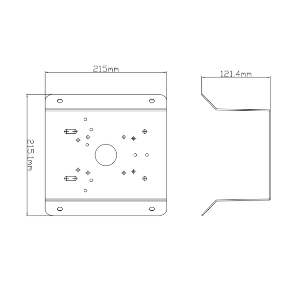 Speco Technologies CMT1 Corner Mount for O4B6, O2VB1,O4VB1,O8VB1,VLB5,H8B6M,O2VB1V,O4VB1M,VLB6,O4B7M, O2BFRM,O8B7M,O2BLP1M