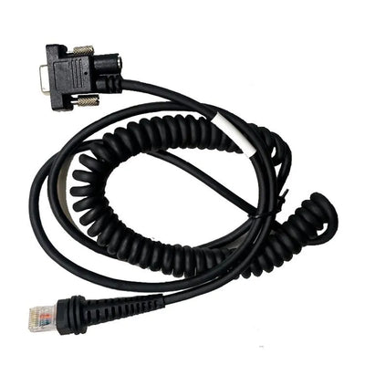 Honeywell Scanning & Mobility CBL-020-300-C00 Cable: RS232 (5V signals), black, DB9 Female, 3m (9.8ft), coiled, 5V external power with option for host
