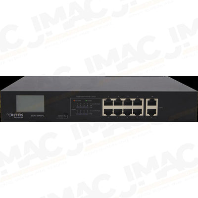 Ditek DTK-SW8PL 8 Port Gigabit Ethernet Poe+ Switch 130W