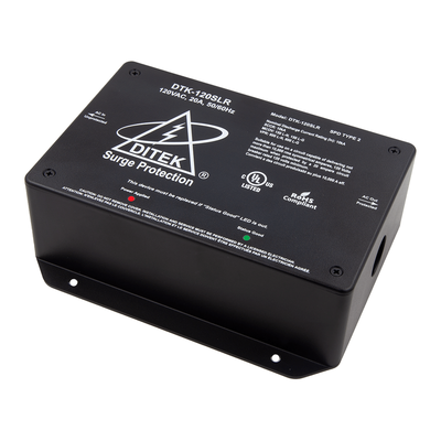 Ditek DTK-120SLR 120VAC, 20A Series Protector w/ Load Removal. UL1449 SPD Type 2
