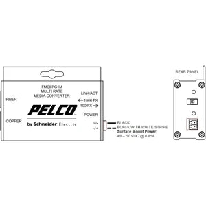 Pelco FMCI-PG1M NDAA Compliant MEDIA CNVRT-SFP 1000M ICH MINI