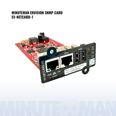Minuteman Power NETAGENT-SNMP-ED SNMP communications card, compatible with the ED6KTF and ED10KTF