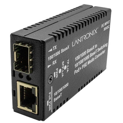Transition Networks M/GE-PSW-PSE-01-NA PoE Media Converter 1GE TP to Fibe SFPr Mini 802.3at PSE