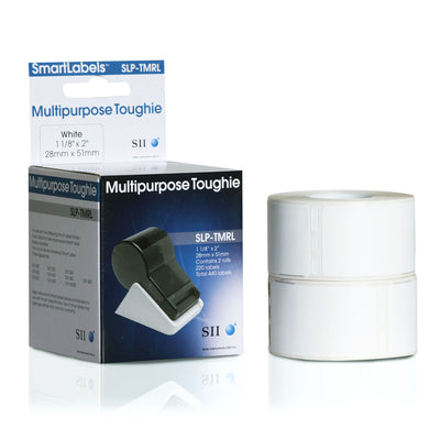 Seiko Instruments SLP-TMRL 1-1/8 x 2 White,, Multipurpose,, Toughie Multipurpose Labels