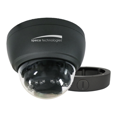 Speco Technologies H4FD2M 4MP HD-TVI Flexible Intensifier Dome Camera 2.7-12mm motorized lens, Included Junc Box, NDAA/TAA