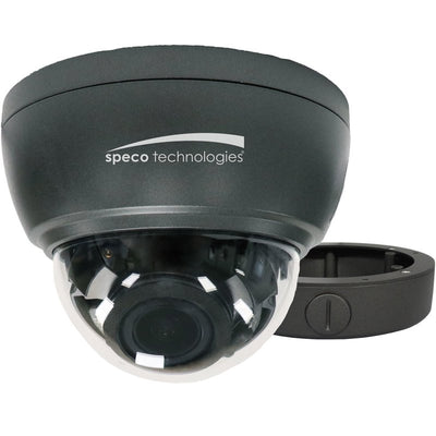 Speco Technologies HT7246T2 2MP HD-TVI Intensifier Dome Camera 2.8-12mm motorized lens, Included Junction Box, Dark Grey, TAA