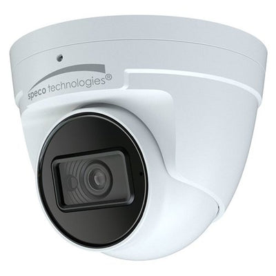 Speco Technologies O4T9 4MP H.265 AI IP Turret Camera, IR, 2.8mm lens, Included Junction Box, White Housing, NDAA Weight
