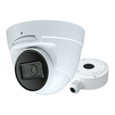 Speco Technologies O4VT2 4MP H.265 IP Turret Camera with IR,WDR, 2.8mm Fixed Lens, NDAA, White