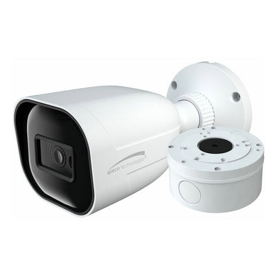 Speco Technologies O8VB3 8MP H.265 IP Bullet Camera with IR, 2.8mm fixed lens, White, NDAA