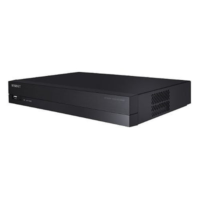 Hanwha ARN-810S-4TB Wisenet A Series 8CH PoE NVR, 4TB Hard Drive Pre-Installed, Embedded Linux, H.265, H.264, MJPEG codec, Plug &
