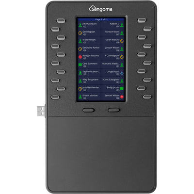 Sangoma 1TELPM200LF Expansion module, 20-keys, 3-pages, sidecar for P-series phones