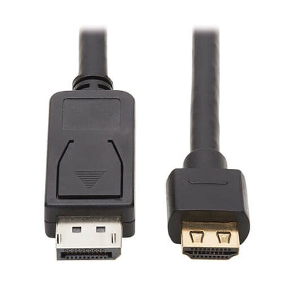 Eaton P582-015-4K6AE Tripp Lite Series DisplayPort 1.2 to HDMI Active Adapter Cable (M/M), 4K 60 Hz, HDR, Secure-Grip Plugs, Black