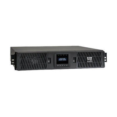 Eaton SU1000RTXLCD2U SmartOnline 120V 1000VA 900W Double-Conversion UPS - 6 Outlets, Extended Run, Card Slot, LCD, USB, DB9, 2U