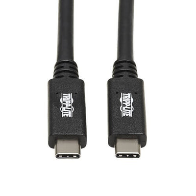 Eaton U420-20N-G2-5A USB-C Cable (M/M) - USB 3.2, Gen 2 (10 Gbps), 5A (100W) Rating, Thunderbolt 3 Compatible, 20-in. (50.8 cm)