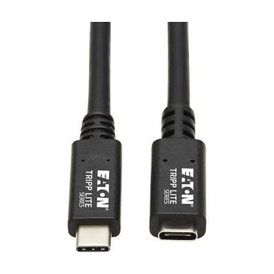 Eaton U421-20N-G2 Tripp Lite Series USB-C Extension Cable (M/F) - USB 3.2 Gen 2 (10Gbps), Thunderbolt 3 Compatible, Black, 20
